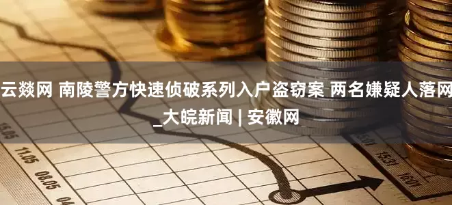云燚网 南陵警方快速侦破系列入户盗窃案 两名嫌疑人落网_大皖新闻 | 安徽网